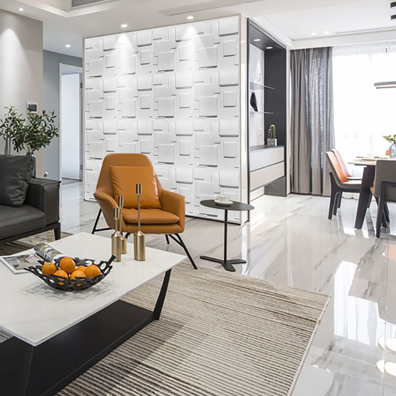 Mosaic Wall Panel Glue Down Waterproof PVC Indoor Wall Panel Clearhalo 'Flooring 'Home Improvement' 'home_improvement' 'home_improvement_wall_paneling' 'Wall Paneling' 'wall_paneling' 'Walls & Ceilings' Walls and Ceiling' 1200x1200_b295f580-7a8e-4652-8b22-3d51a7db028d