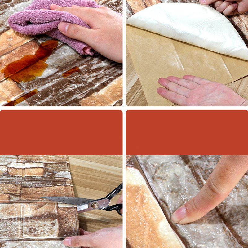 Artificial Stone Wall Plate Industrial Style Simple Home Living Room Wall Panel (10-piece) Clearhalo 'Flooring 'Home Improvement' 'home_improvement' 'home_improvement_wall_paneling' 'Wall Paneling' 'wall_paneling' 'Walls & Ceilings' Walls and Ceiling' 1200x1200_b2a5b795-f65b-4f0e-93f3-720663adf1a1