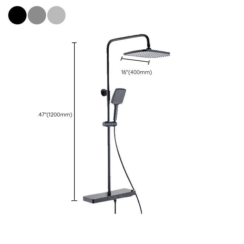 Wall Mounted Swivel Shower Trim Brass 2 Shower Heads Shower Set Clearhalo 'Bathroom Remodel & Bathroom Fixtures' 'Home Improvement' 'home_improvement' 'home_improvement_shower_faucets' 'Shower Faucets & Systems' 'shower_faucets' 'Showers & Bathtubs Plumbing' 'Showers & Bathtubs' 1200x1200_b2b352da-d84f-4c06-b0f3-a83a45962ccc