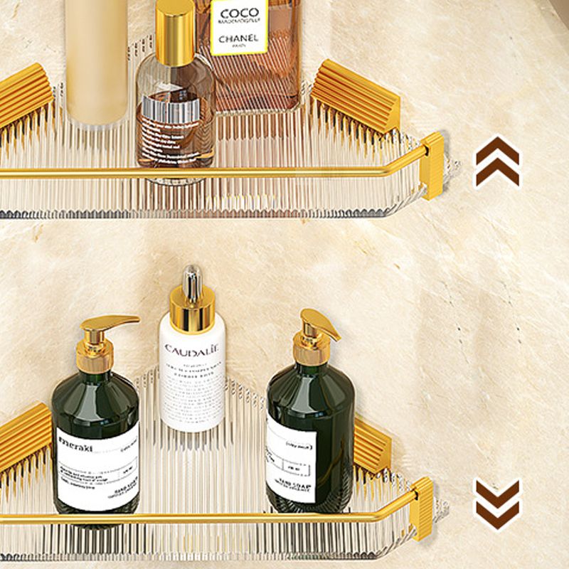 Modern Bath Hardware Set Towel Bar Bath Shelf Grey/Gold Bathroom Hardware Set Clearhalo 'Bathroom Hardware Sets' 'Bathroom Hardware' 'Bathroom Remodel & Bathroom Fixtures' 'bathroom_hardware_sets' 'Home Improvement' 'home_improvement' 'home_improvement_bathroom_hardware_sets' 1200x1200_b2b6a451-0b3a-4343-9d75-854b94a7693e