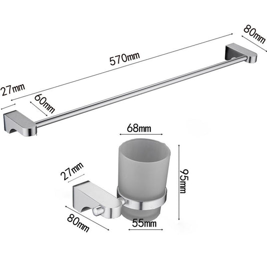 6-Piece Chrome Bathroom Accessory as Individual or as a Set with Towel Ring Bar Clearhalo 'Bathroom Hardware Sets' 'Bathroom Hardware' 'Bathroom Remodel & Bathroom Fixtures' 'bathroom_hardware_sets' 'Home Improvement' 'home_improvement' 'home_improvement_bathroom_hardware_sets' 1200x1200_b2da3b26-6f58-49cf-bfc6-da23ca8773d6