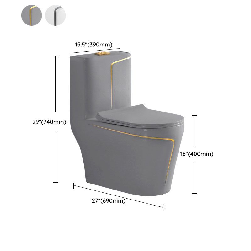 Traditional Floor Mounted Toilet Siphon Jet One-Piece Flush Toilet with Slow Close Seat Clearhalo 'Bathroom Remodel & Bathroom Fixtures' 'Home Improvement' 'home_improvement' 'home_improvement_toilets' 'Toilets & Bidets' 'Toilets' 1200x1200_b2f90e71-d2a8-4182-85b6-d6b7e160cb6c