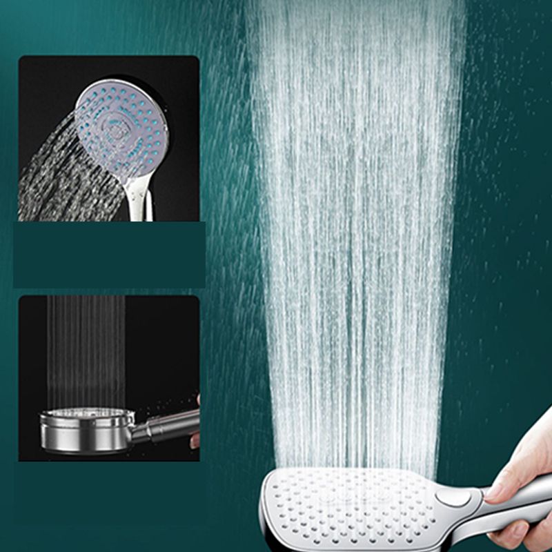 Rectangular Self-Cleaning Hand Shower Adjustable Spray Pattern Wall-Mount Hand Shower Clearhalo 'Bathroom Remodel & Bathroom Fixtures' 'Home Improvement' 'home_improvement' 'home_improvement_shower_heads' 'Shower Heads' 'shower_heads' 'Showers & Bathtubs Plumbing' 'Showers & Bathtubs' 1200x1200_b2faa257-fce5-4629-b34b-e13fff6037bb