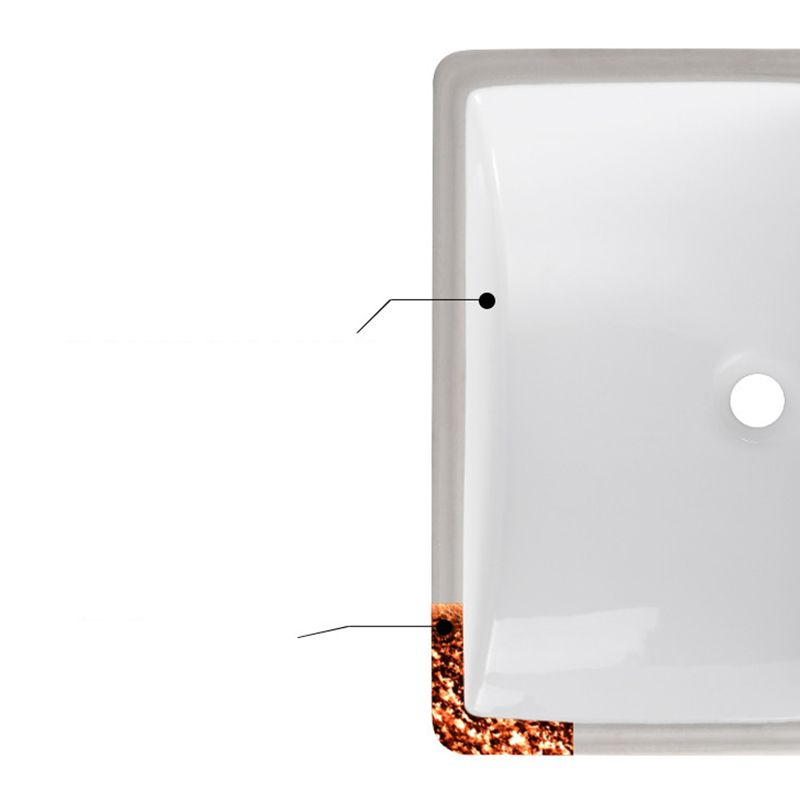 Traditional Undermount Vanity Sink Rectangular Porcelain with Pop-Up Drain Basin Sink Clearhalo 'Bathroom Remodel & Bathroom Fixtures' 'Bathroom Sinks & Faucet Components' 'Bathroom Sinks' 'bathroom_sink' 'Home Improvement' 'home_improvement' 'home_improvement_bathroom_sink' 1200x1200_b2fc2be1-99f5-4cb6-8935-014aa8141177