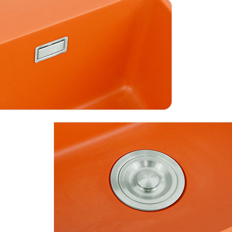 Single Bowl Kitchen Sink Quartz 2 Holes Kitchen Sink with Drain Strainer Kit Clearhalo 'Home Improvement' 'home_improvement' 'home_improvement_kitchen_sinks' 'Kitchen Remodel & Kitchen Fixtures' 'Kitchen Sinks & Faucet Components' 'Kitchen Sinks' 'kitchen_sinks' 1200x1200_b3136cb4-7ca1-43f3-94ac-ec3b7265097f