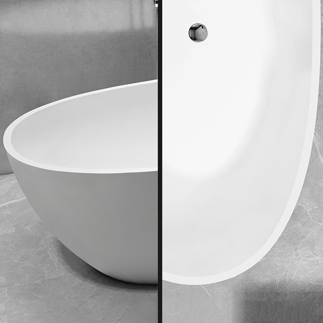 Antique Finish Oval Bathtub Freestanding Soaking Modern Bath Tub Clearhalo 'Bathroom Remodel & Bathroom Fixtures' 'Bathtubs' 'Home Improvement' 'home_improvement' 'home_improvement_bathtubs' 'Showers & Bathtubs' 1200x1200_b31876c2-53d5-450b-b8c9-8285cb16f793