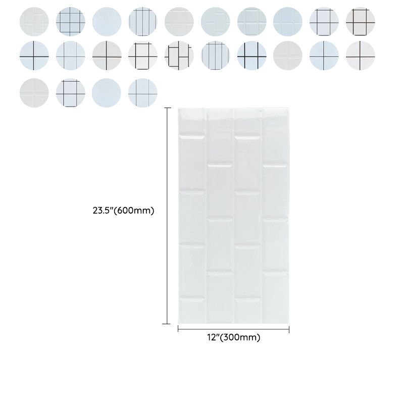 Porcelain Peel and Stick Wall Tile Rectangular Field Tile Wallpaper Clearhalo 'Flooring 'Home Improvement' 'home_improvement' 'home_improvement_peel_stick_blacksplash' 'Peel & Stick Backsplash Tile' 'peel_stick_blacksplash' 'Walls & Ceilings' Walls and Ceiling' 1200x1200_b3199d7f-d1ce-49ef-9112-3cbac459958b