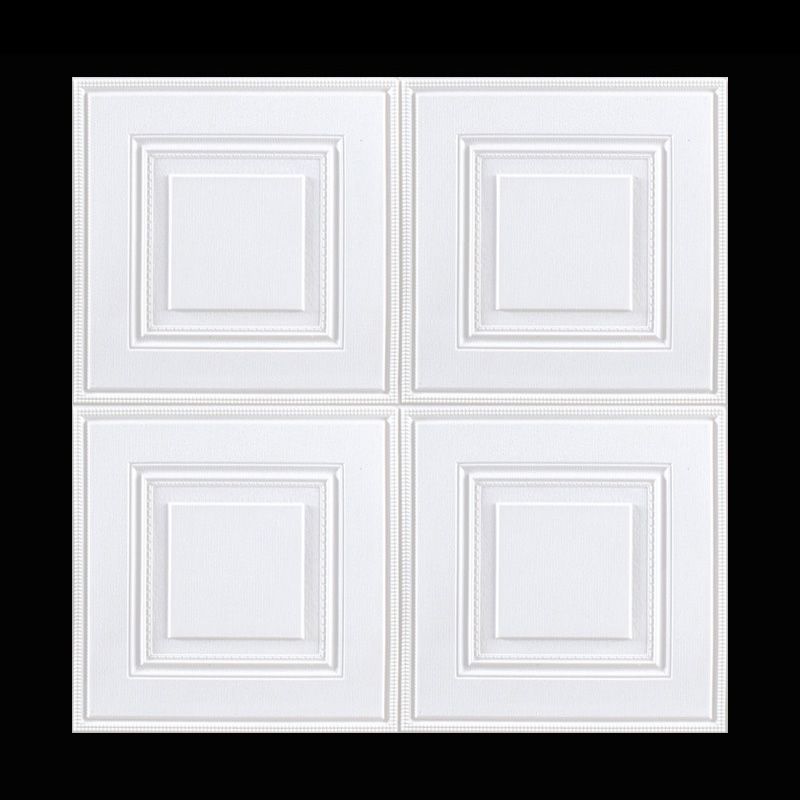 Industrial Wall Plank 3D Print Bathroom Living Room Wall Panels Set of 1 in White Clearhalo 'Flooring 'Home Improvement' 'home_improvement' 'home_improvement_wall_paneling' 'Wall Paneling' 'wall_paneling' 'Walls & Ceilings' Walls and Ceiling' 1200x1200_b323f65b-89c7-4fbb-a363-3ad2e2549906