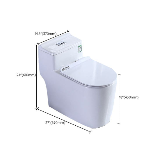 Contemporary 1 Piece Flush Toilet Floor Mounted White Toilet Bowl for Bathroom Clearhalo 'Bathroom Remodel & Bathroom Fixtures' 'Home Improvement' 'home_improvement' 'home_improvement_toilets' 'Toilets & Bidets' 'Toilets' 1200x1200_b334f9cd-748b-4d19-822a-9825d82f9f89