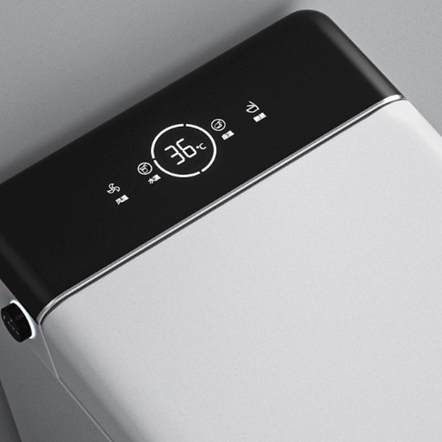 Elongated White Ceramic Contemporary Foot Sensor Smart Toilet Clearhalo 'Bathroom Remodel & Bathroom Fixtures' 'Bidets' 'Home Improvement' 'home_improvement' 'home_improvement_bidets' 'Toilets & Bidets' 1200x1200_b34a9e52-9d3e-41d2-9f55-42d8e18168ee