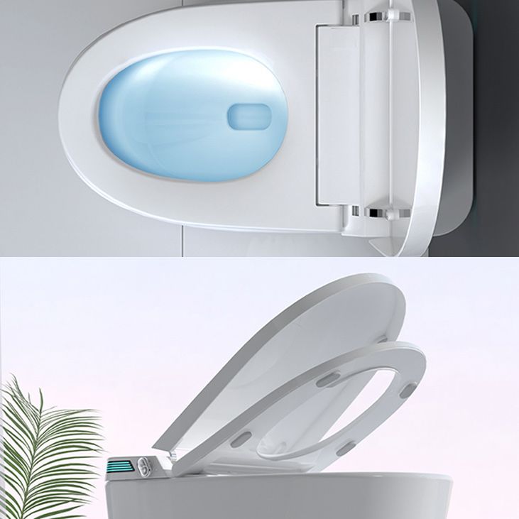 Contemporary 19.6" H White Electronic Toilet Elongated Bidet Seat Clearhalo 'Bathroom Remodel & Bathroom Fixtures' 'Bidets' 'Home Improvement' 'home_improvement' 'home_improvement_bidets' 'Toilets & Bidets' 1200x1200_b3684d5f-b992-4e90-a52a-ffa7c0387ab6