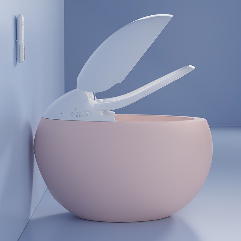 White and pink Deodorizing Floor Standing Bidet with Heated Seat Clearhalo 'Bathroom Remodel & Bathroom Fixtures' 'Bidets' 'Home Improvement' 'home_improvement' 'home_improvement_bidets' 'Toilets & Bidets' 1200x1200_b37de6da-e66d-48db-a4c3-7a58e4330f5b