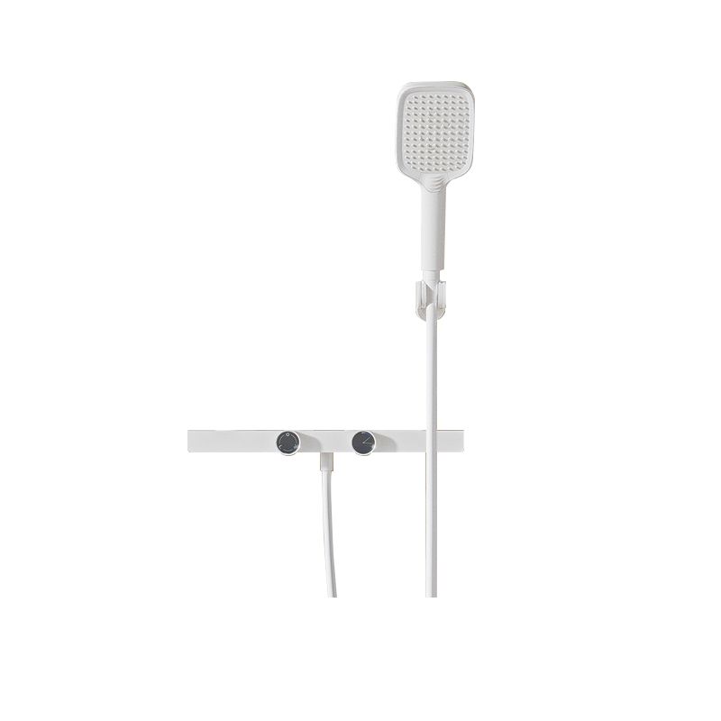 Contemporary Adjustable Spray Pattern Wall Mounted Shower Head Combo Clearhalo 'Bathroom Remodel & Bathroom Fixtures' 'Home Improvement' 'home_improvement' 'home_improvement_shower_faucets' 'Shower Faucets & Systems' 'shower_faucets' 'Showers & Bathtubs Plumbing' 'Showers & Bathtubs' 1200x1200_b39f89d4-8860-4dd9-941e-fbd5b6b31322