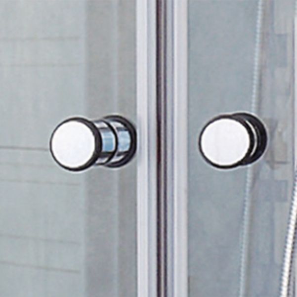 Clear Tempered Glass Shower Stall Round Shower Stall with Base Kit Clearhalo 'Bathroom Remodel & Bathroom Fixtures' 'Home Improvement' 'home_improvement' 'home_improvement_shower_stalls_enclosures' 'Shower Stalls & Enclosures' 'shower_stalls_enclosures' 'Showers & Bathtubs' 1200x1200_b3abf3e6-165e-47a2-848b-1d6400df3b76