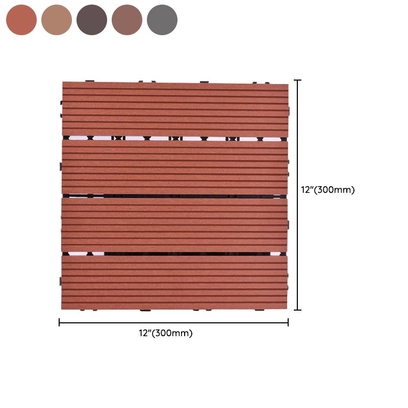 11 Pack 12" X 12" Square Deck/Patio Flooring Tiles Snap Fit for Outdoor Patio Tiles Clearhalo 'Home Improvement' 'home_improvement' 'home_improvement_outdoor_deck_tiles_planks' 'Outdoor Deck Tiles & Planks' 'Outdoor Flooring & Tile' 'Outdoor Remodel' 'outdoor_deck_tiles_planks' 1200x1200_b3ae8532-974f-4f60-abe8-cb20a6894697