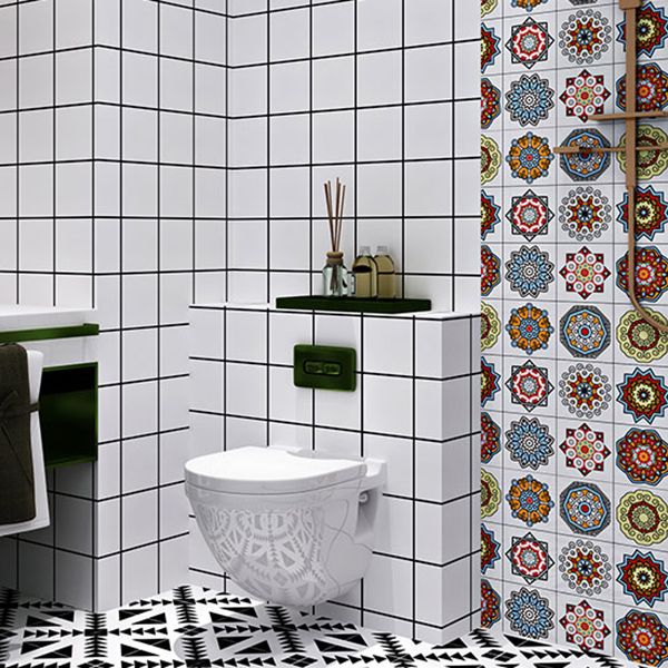 Fashionable Mosaic Tile Waterproof Peel and Stick Backsplash Tile Clearhalo 'Flooring 'Home Improvement' 'home_improvement' 'home_improvement_peel_stick_blacksplash' 'Peel & Stick Backsplash Tile' 'peel_stick_blacksplash' 'Walls & Ceilings' Walls and Ceiling' 1200x1200_b3d250e9-077c-4f4c-9259-eff3d43a7512