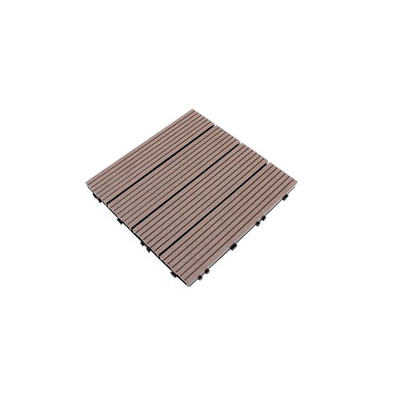 12" X 12" 4-Slat Square Deck/Patio Flooring Tiles Snapping Installation Floor Board Tiles Clearhalo 'Home Improvement' 'home_improvement' 'home_improvement_outdoor_deck_tiles_planks' 'Outdoor Deck Tiles & Planks' 'Outdoor Flooring & Tile' 'Outdoor Remodel' 'outdoor_deck_tiles_planks' 1200x1200_b3dc03ca-2cf1-4079-97c2-9f465fd28a3b