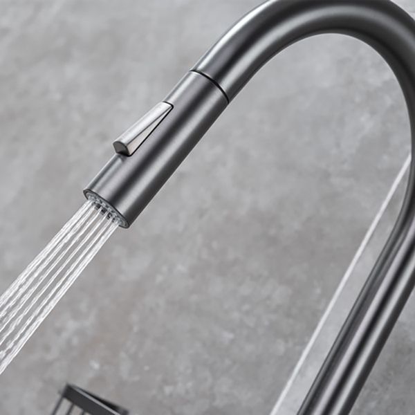 Modern Pull Down Kitchen Faucet Single Handle Faucet with Pull Out Sprayer Clearhalo 'Home Improvement' 'home_improvement' 'home_improvement_kitchen_faucets' 'Kitchen Faucets' 'Kitchen Remodel & Kitchen Fixtures' 'Kitchen Sinks & Faucet Components' 'kitchen_faucets' 1200x1200_b3e7ef5c-a0a6-4ae8-b948-c089d736d669