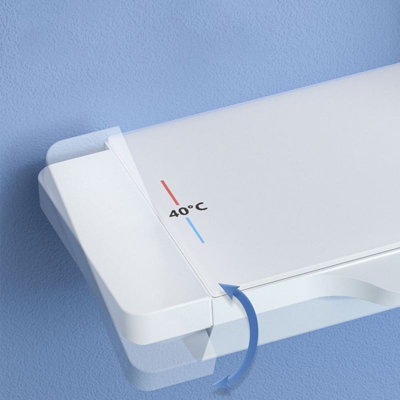 White Wall Mounted Shower Head Combo Contemporary Shower System Clearhalo 'Bathroom Remodel & Bathroom Fixtures' 'Home Improvement' 'home_improvement' 'home_improvement_shower_faucets' 'Shower Faucets & Systems' 'shower_faucets' 'Showers & Bathtubs Plumbing' 'Showers & Bathtubs' 1200x1200_b3f4cffc-6a23-42bf-a5b8-c9329cca7eee