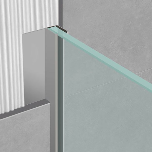 Laminated Glass Shower Bath Door Frameless Hinged Clear Shower Door Clearhalo 'Bathroom Remodel & Bathroom Fixtures' 'Home Improvement' 'home_improvement' 'home_improvement_shower_tub_doors' 'Shower and Tub Doors' 'shower_tub_doors' 'Showers & Bathtubs' 1200x1200_b4030a2b-45b4-4305-bb37-df231c662796