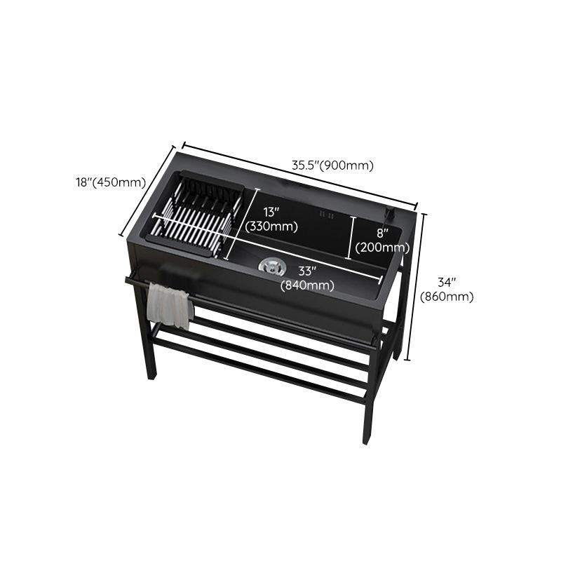 Contemporary Style Kitchen Sink Drop-In Noise-cancelling Design Kitchen Sink with Frame Clearhalo 'Home Improvement' 'home_improvement' 'home_improvement_kitchen_sinks' 'Kitchen Remodel & Kitchen Fixtures' 'Kitchen Sinks & Faucet Components' 'Kitchen Sinks' 'kitchen_sinks' 1200x1200_b40be3ff-298e-4d3c-aaae-4cc3cd5b8d5d