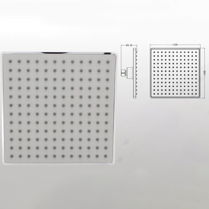 Contemporary Shower Head Combo Fixed Shower Head Chrome Ceiling Mounted Shower Head Clearhalo 'Bathroom Remodel & Bathroom Fixtures' 'Home Improvement' 'home_improvement' 'home_improvement_shower_heads' 'Shower Heads' 'shower_heads' 'Showers & Bathtubs Plumbing' 'Showers & Bathtubs' 1200x1200_b40e83ed-f388-46c1-b6da-b085e93fe567