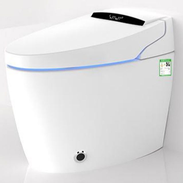 Plastic Bidets Elongated White Contemporary Foot Sensor Smart Toilet Clearhalo 'Bathroom Remodel & Bathroom Fixtures' 'Bidets' 'Home Improvement' 'home_improvement' 'home_improvement_bidets' 'Toilets & Bidets' 1200x1200_b4448903-8859-4bf1-917c-fe2a9b94f906