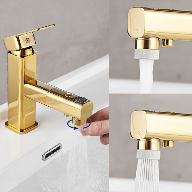 Light Luxury Bathroom Faucet Lever Handle Vessel Faucet with Swivel Spout Clearhalo 'Bathroom Remodel & Bathroom Fixtures' 'Bathroom Sink Faucets' 'Bathroom Sinks & Faucet Components' 'bathroom_sink_faucets' 'Home Improvement' 'home_improvement' 'home_improvement_bathroom_sink_faucets' 1200x1200_b4497e94-3769-4edf-9d32-622e8e600ed6