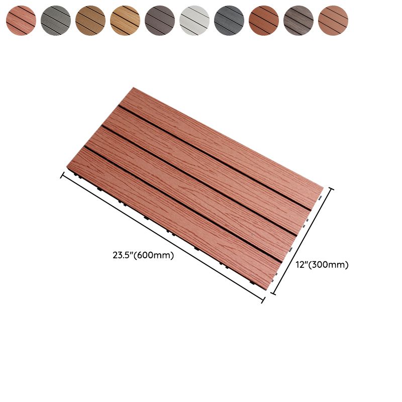 Tradition Rectangle Wood Tile Brown Engineered Wood for Patio Garden Clearhalo 'Flooring 'Hardwood Flooring' 'hardwood_flooring' 'Home Improvement' 'home_improvement' 'home_improvement_hardwood_flooring' Walls and Ceiling' 1200x1200_b44a3e51-c6b3-45a2-abd4-263bb440c743