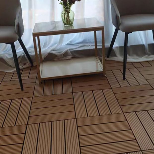 Composite Square Decking Tiles Interlocking Striped Pattern Patio Flooring Tiles Clearhalo 'Home Improvement' 'home_improvement' 'home_improvement_outdoor_deck_tiles_planks' 'Outdoor Deck Tiles & Planks' 'Outdoor Flooring & Tile' 'Outdoor Remodel' 'outdoor_deck_tiles_planks' 1200x1200_b47c99d5-9ded-44ab-bbc2-11ca3d9f8b4b