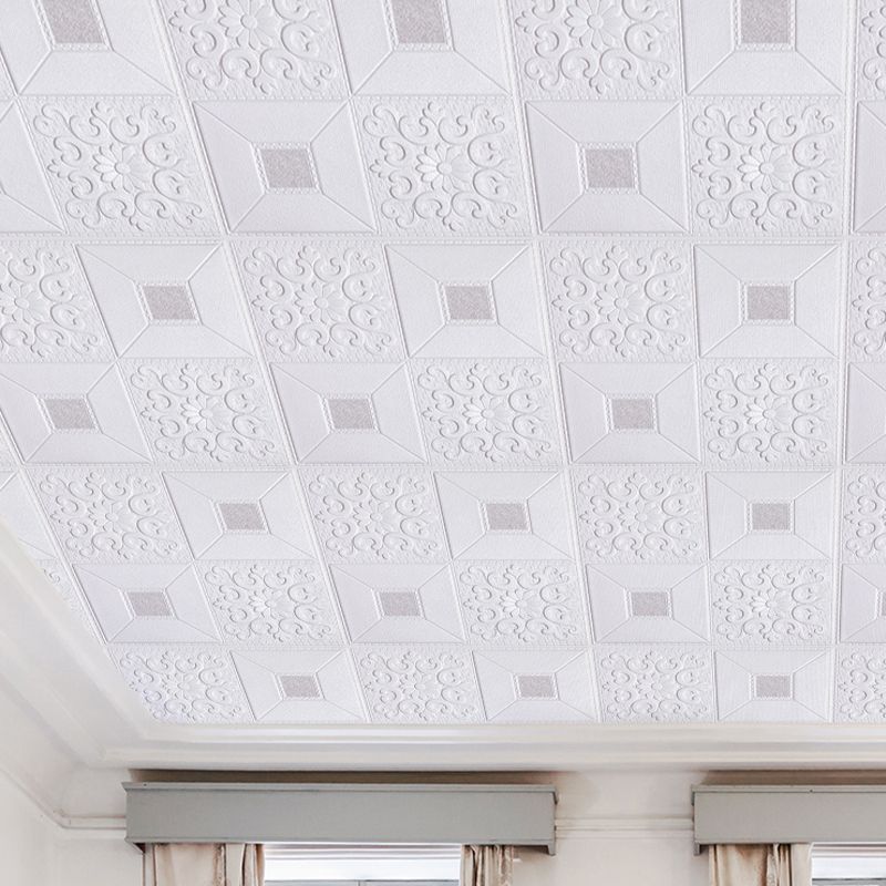 XPE Foam Wall Paneling Square Print Waterproof Wall Paneling for Living Room Clearhalo 'Flooring 'Home Improvement' 'home_improvement' 'home_improvement_wall_paneling' 'Wall Paneling' 'wall_paneling' 'Walls & Ceilings' Walls and Ceiling' 1200x1200_b48589ea-1792-4e78-94f1-9a40db1dd269