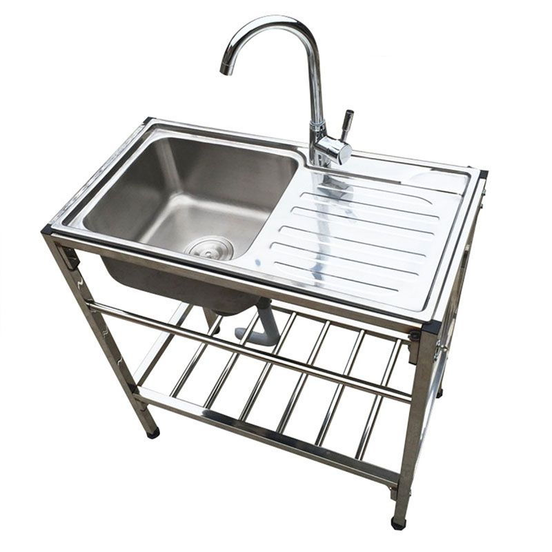 Modern Style Kitchen Sink All-in-one Soundproof Kitchen Sink with Drain Assembly Clearhalo 'Home Improvement' 'home_improvement' 'home_improvement_kitchen_sinks' 'Kitchen Remodel & Kitchen Fixtures' 'Kitchen Sinks & Faucet Components' 'Kitchen Sinks' 'kitchen_sinks' 1200x1200_b4ac1f8d-ac53-419f-a0d2-cf95fc919d5a