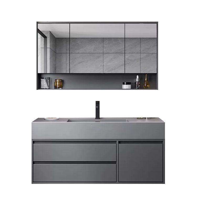 Grey Modern Wood Wall Mounted Standard Bathroom Vanity Set with Sink Clearhalo 'Bathroom Remodel & Bathroom Fixtures' 'Bathroom Vanities' 'bathroom_vanities' 'Home Improvement' 'home_improvement' 'home_improvement_bathroom_vanities' 1200x1200_b4d2a51c-6784-4dbb-a43f-a39dd7d2af1a