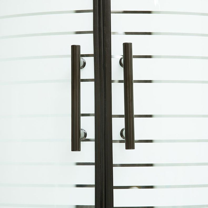 Round Shower Stall Double Sliding Door Tempered Glass Shower Enclosure Clearhalo 'Bathroom Remodel & Bathroom Fixtures' 'Home Improvement' 'home_improvement' 'home_improvement_shower_stalls_enclosures' 'Shower Stalls & Enclosures' 'shower_stalls_enclosures' 'Showers & Bathtubs' 1200x1200_b4e017d6-0cea-4972-a75e-60c49552ebc9