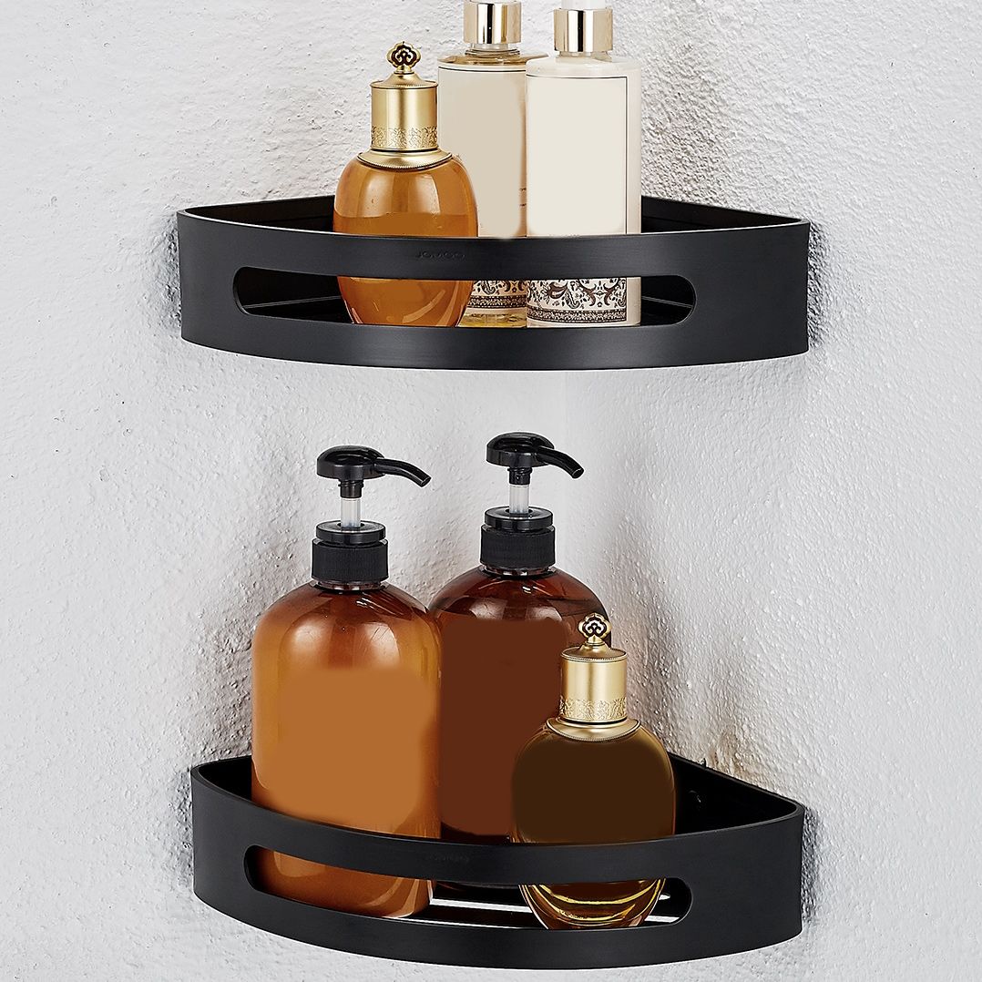 Modern Bathroom Accessory Set Metal Bathroom Hardware in Matte Black Clearhalo 'Bathroom Hardware Sets' 'Bathroom Hardware' 'Bathroom Remodel & Bathroom Fixtures' 'bathroom_hardware_sets' 'Home Improvement' 'home_improvement' 'home_improvement_bathroom_hardware_sets' 1200x1200_b504a4f2-545c-4181-b101-d1432daaec73