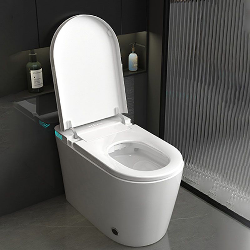 Contemporary 17.32" H White Electronic Toilet Elongated Floor Standing Bidet Clearhalo 'Bathroom Remodel & Bathroom Fixtures' 'Bidets' 'Home Improvement' 'home_improvement' 'home_improvement_bidets' 'Toilets & Bidets' 1200x1200_b52a99b3-8a60-4f7d-b156-5ad6cc3fbfb4