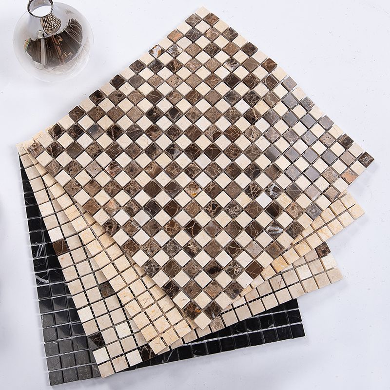 Contemporary Mosaic Tile Ceramic Floor and Wall Tile with Square Shape Clearhalo 'Floor Tiles & Wall Tiles' 'floor_tiles_wall_tiles' 'Flooring 'Home Improvement' 'home_improvement' 'home_improvement_floor_tiles_wall_tiles' Walls and Ceiling' 1200x1200_b52e6c69-62e3-4de9-bafb-3d64517c7bd1