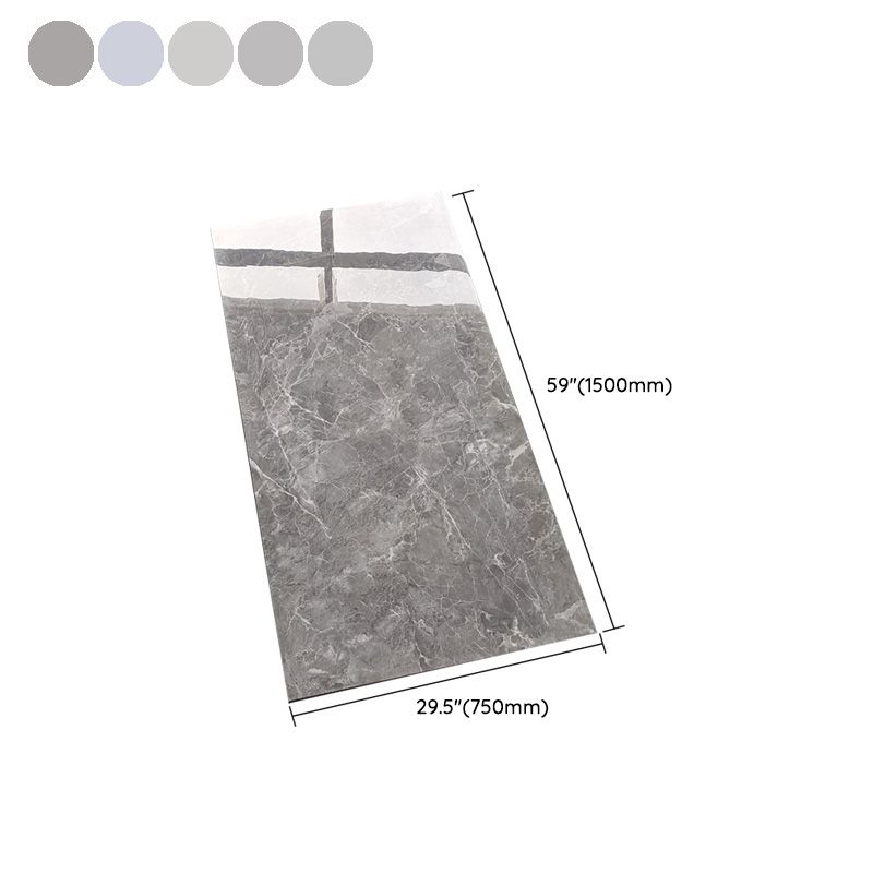 Rectangle Matte Singular Tile Marble Light Gray Tile for Home Decor Clearhalo 'Floor Tiles & Wall Tiles' 'floor_tiles_wall_tiles' 'Flooring 'Home Improvement' 'home_improvement' 'home_improvement_floor_tiles_wall_tiles' Walls and Ceiling' 1200x1200_b52eb7fb-8f86-4441-b0fd-bf077b77a10f