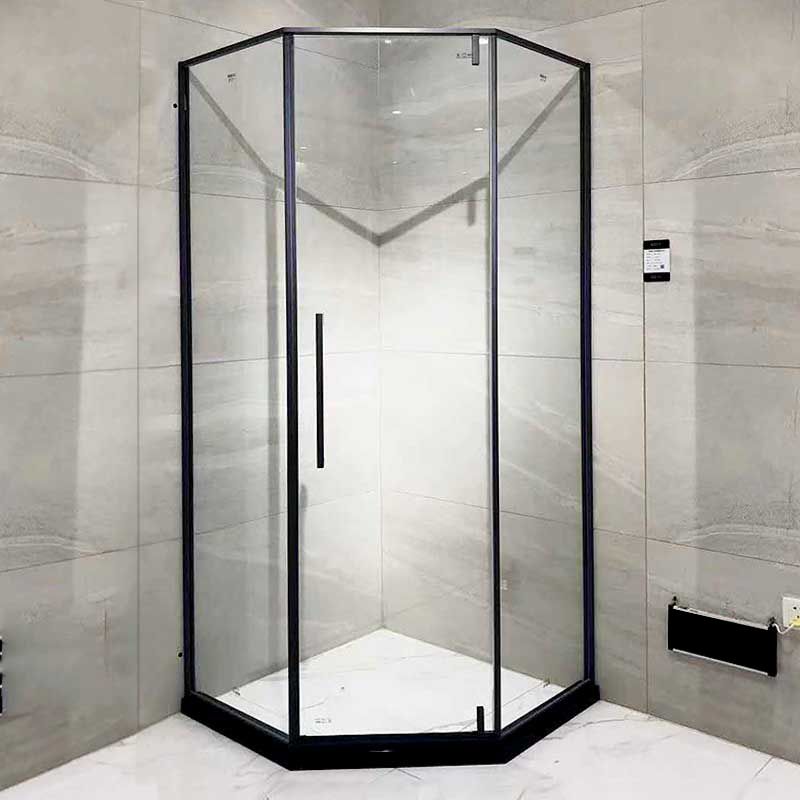 Pivot Transparent Shower Bath Door Transparent Shower Door with Door Handle Clearhalo 'Bathroom Remodel & Bathroom Fixtures' 'Home Improvement' 'home_improvement' 'home_improvement_shower_tub_doors' 'Shower and Tub Doors' 'shower_tub_doors' 'Showers & Bathtubs' 1200x1200_b530d197-79c8-4d43-9a5c-77d4f9b2fd70