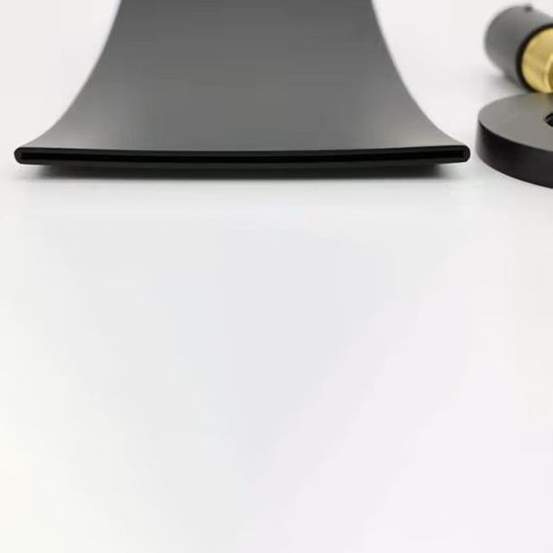 Wall Mounted Metal Tub Filler One Handles Waterfall Tub Faucet Trim Clearhalo 'Bathroom Remodel & Bathroom Fixtures' 'Bathtub Faucets' 'bathtub_faucets' 'Home Improvement' 'home_improvement' 'home_improvement_bathtub_faucets' 1200x1200_b5331619-cd15-4475-914d-f65ab61096aa