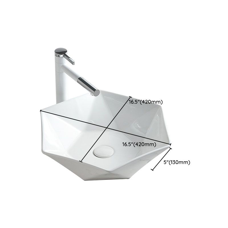 Contemporary Bathroom Sink White Porcelain Vessel Lavatory Sink Only Clearhalo 'Bathroom Remodel & Bathroom Fixtures' 'Bathroom Sinks & Faucet Components' 'Bathroom Sinks' 'bathroom_sink' 'Home Improvement' 'home_improvement' 'home_improvement_bathroom_sink' 1200x1200_b54ea0ec-4235-41ad-9202-be121c2ad992