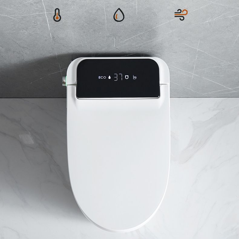 Elongated Floor Mount Bidet Contemporary White Floor Standing Bidet with Heated Seat Clearhalo 'Bathroom Remodel & Bathroom Fixtures' 'Bidets' 'Home Improvement' 'home_improvement' 'home_improvement_bidets' 'Toilets & Bidets' 1200x1200_b57c744e-a31a-4d82-bec4-4d6d87a2f837