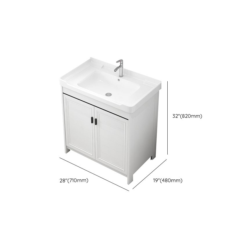 Modern Bathroom Sink Vanity Freestanding Single-Sink Bathroom Vanity Set Clearhalo 'Bathroom Remodel & Bathroom Fixtures' 'Bathroom Vanities' 'bathroom_vanities' 'Home Improvement' 'home_improvement' 'home_improvement_bathroom_vanities' 1200x1200_b58a0a8d-fc11-4078-ab85-f5f38ddbfb3d