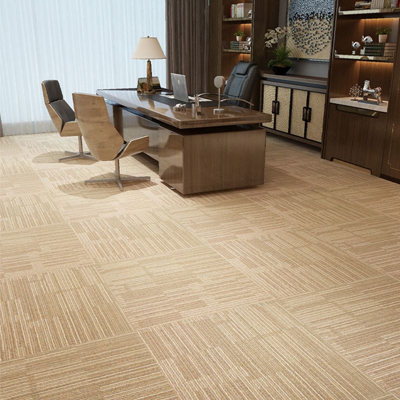 Carpet Tile Non-Skid Fade Resistant Striped Loose Lay Carpet Tiles Living Room Clearhalo 'Carpet Tiles & Carpet Squares' 'carpet_tiles_carpet_squares' 'Flooring 'Home Improvement' 'home_improvement' 'home_improvement_carpet_tiles_carpet_squares' Walls and Ceiling' 1200x1200_b5981456-093d-428b-ab4f-e4b85eee1d25