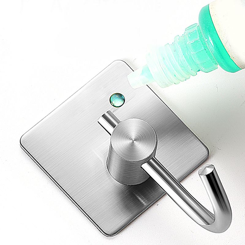 Minimalistic Bathroom Accessory Set Modern Matte Grey Robe Hooks Clearhalo 'Bathroom Hardware Sets' 'Bathroom Hardware' 'Bathroom Remodel & Bathroom Fixtures' 'bathroom_hardware_sets' 'Home Improvement' 'home_improvement' 'home_improvement_bathroom_hardware_sets' 1200x1200_b5a506dc-1582-44fc-8688-6e77f525b6c1