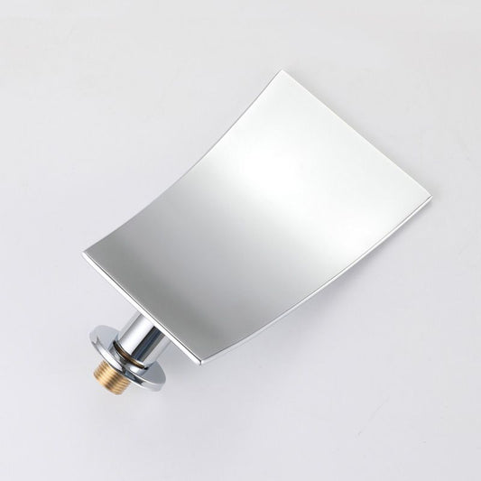 Contemporary Wall Mounted Bathroom Faucet Low Arc Solid Brass Faucet Clearhalo 'Bathroom Remodel & Bathroom Fixtures' 'Bathroom Sink Faucets' 'Bathroom Sinks & Faucet Components' 'bathroom_sink_faucets' 'Home Improvement' 'home_improvement' 'home_improvement_bathroom_sink_faucets' 1200x1200_b5a7ded9-5c80-4660-861d-b7e5b4628c53