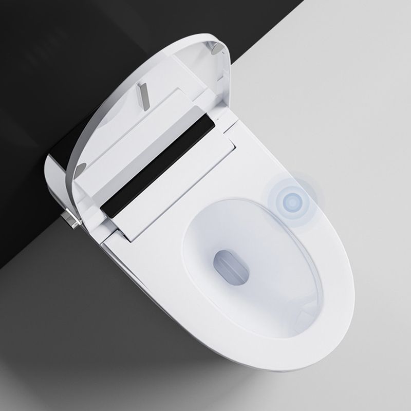 Gloss White Toilet Modern Siphon Jet Toilet Bowl with Heated Seat Clearhalo 'Bathroom Remodel & Bathroom Fixtures' 'Home Improvement' 'home_improvement' 'home_improvement_toilets' 'Toilets & Bidets' 'Toilets' 1200x1200_b5af76dd-1656-418c-b83f-f2110c9a74a5