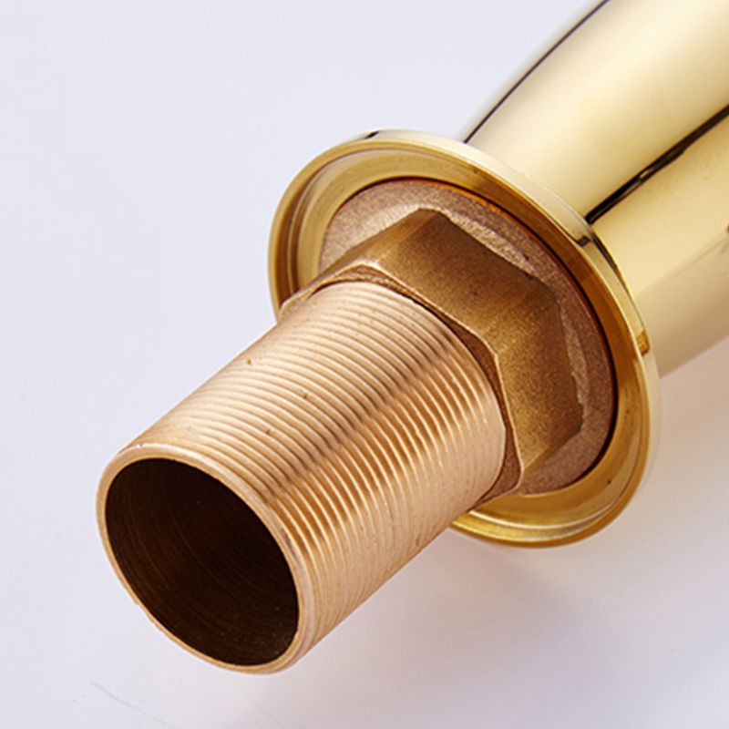 Glam Vessel Faucet Swivel Spout Lever Handle Bathroom Vessel Faucet Clearhalo 'Bathroom Remodel & Bathroom Fixtures' 'Bathroom Sink Faucets' 'Bathroom Sinks & Faucet Components' 'bathroom_sink_faucets' 'Home Improvement' 'home_improvement' 'home_improvement_bathroom_sink_faucets' 1200x1200_b5b247a6-c827-4eb6-9aac-282107d6778f