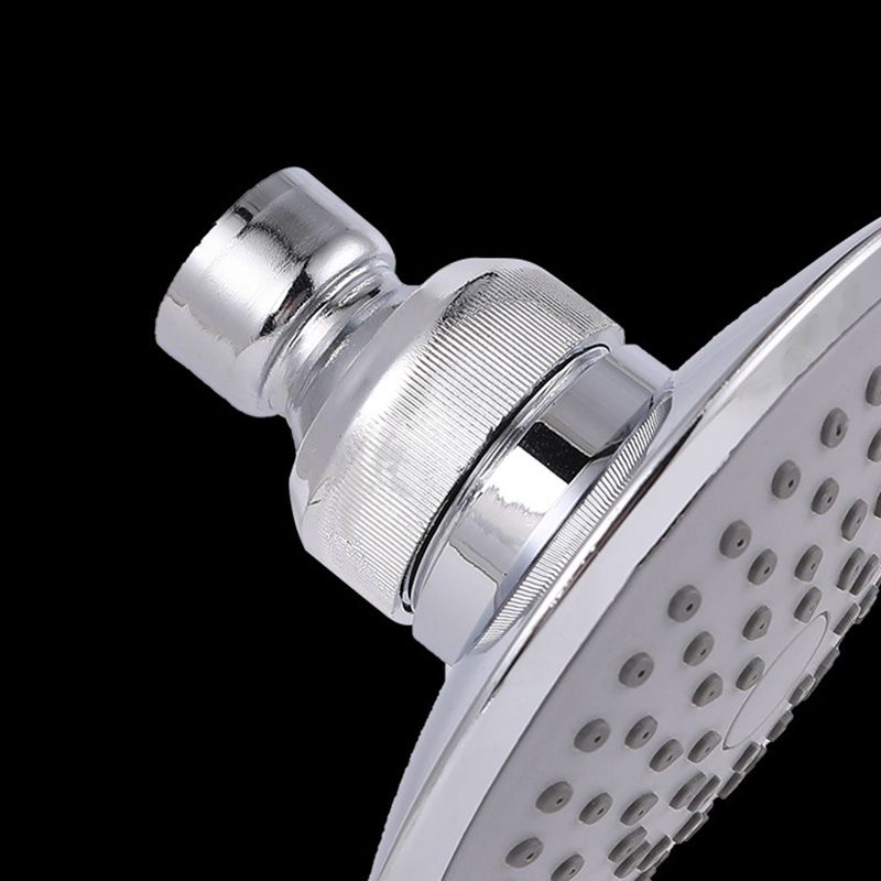 Round Shape Shower Head Modern Swivel Wall Mounted Fixed Shower Head ...