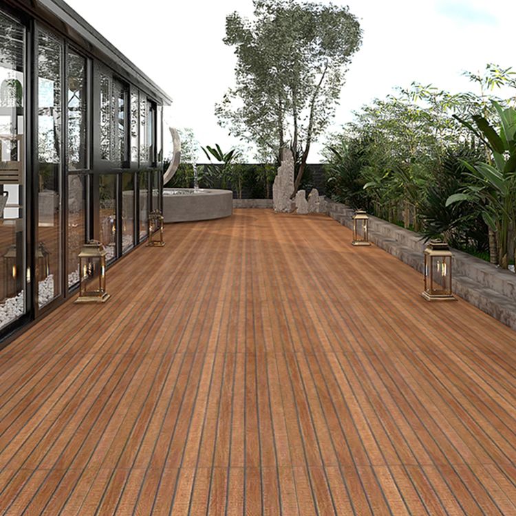 Outdoor Deck Tiles Floor Wall Wooden Snapping Stripe Composite Deck Tiles Clearhalo 'Home Improvement' 'home_improvement' 'home_improvement_outdoor_deck_tiles_planks' 'Outdoor Deck Tiles & Planks' 'Outdoor Flooring & Tile' 'Outdoor Remodel' 'outdoor_deck_tiles_planks' 1200x1200_b5ba17fe-e0dc-4d64-8640-972cfa4193ef